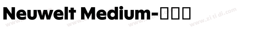 Neuwelt Medium字体转换